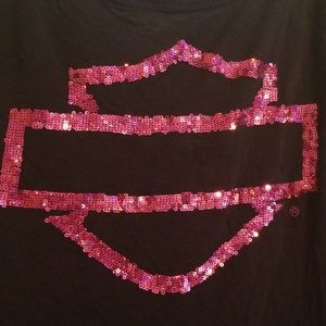 Oversized HD pink brand sweatshirt